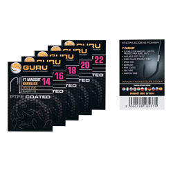 Guru F1 Maggot Barbless Spade End Hooks